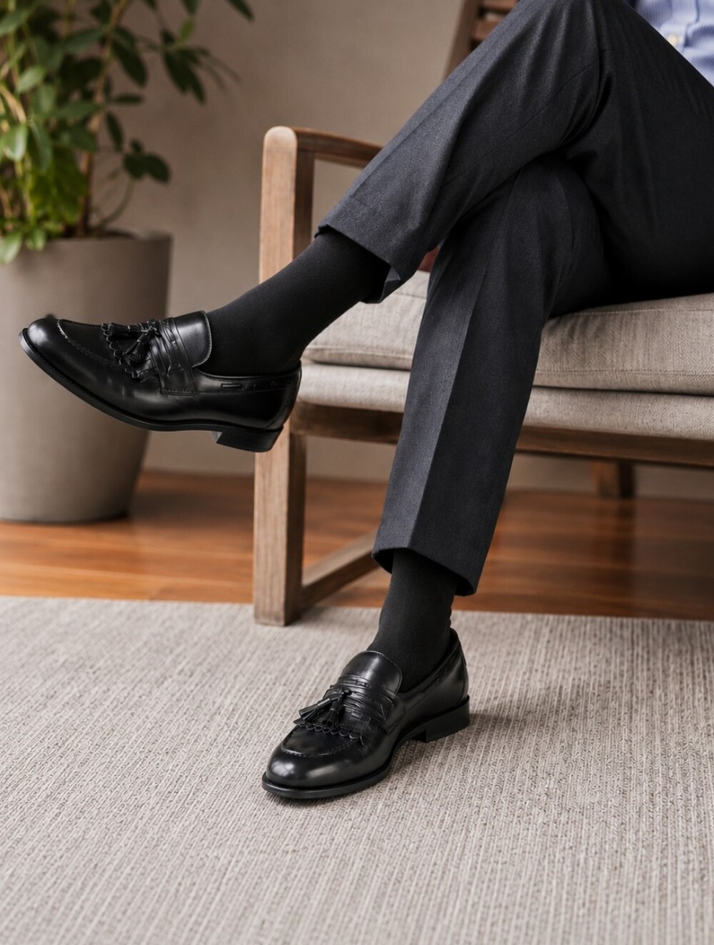 Nunn Bush Black Dress Flex Men's Shoes Size 10.5 Wide